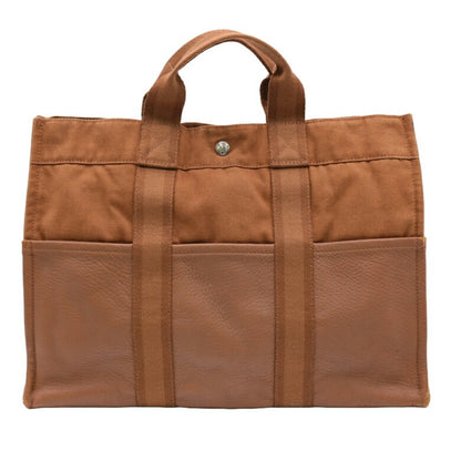 Hermès Brown Canvas Fourre Tout