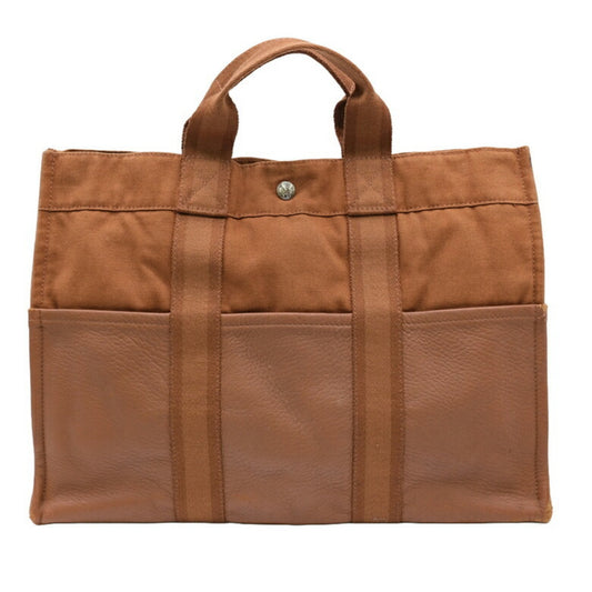 Hermès Brown Canvas Fourre Tout
