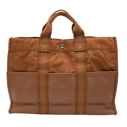 Hermès Brown Canvas Fourre Tout