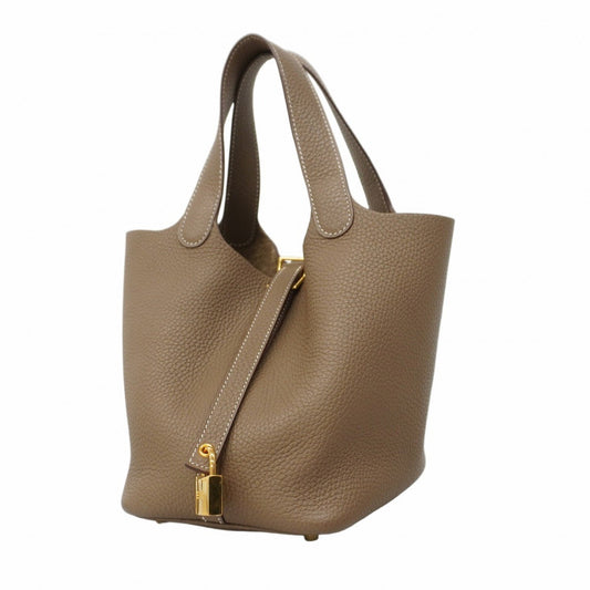 Hermès Brown Leather Picotin Lock