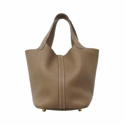 Hermès Brown Leather Picotin Lock