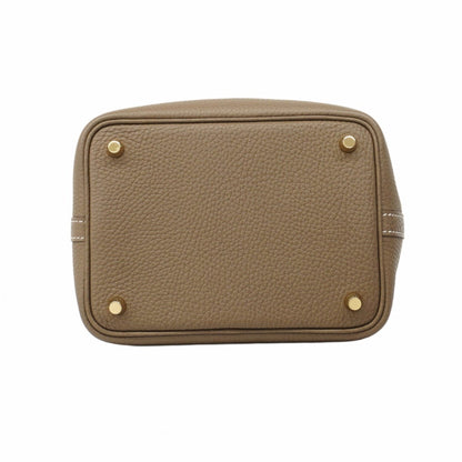 Hermès Brown Leather Picotin Lock
