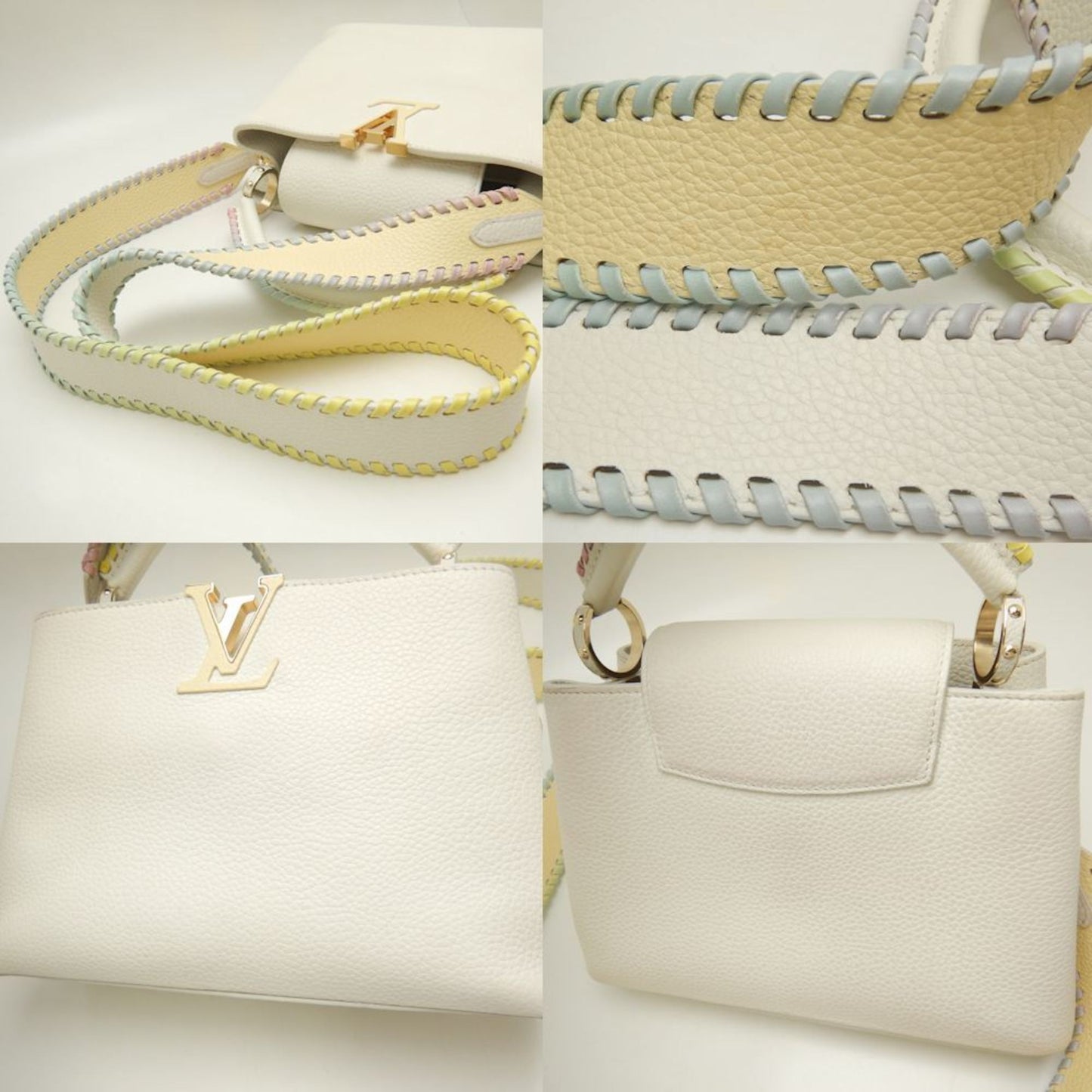 Louis Vuitton Gold Leather Handbag