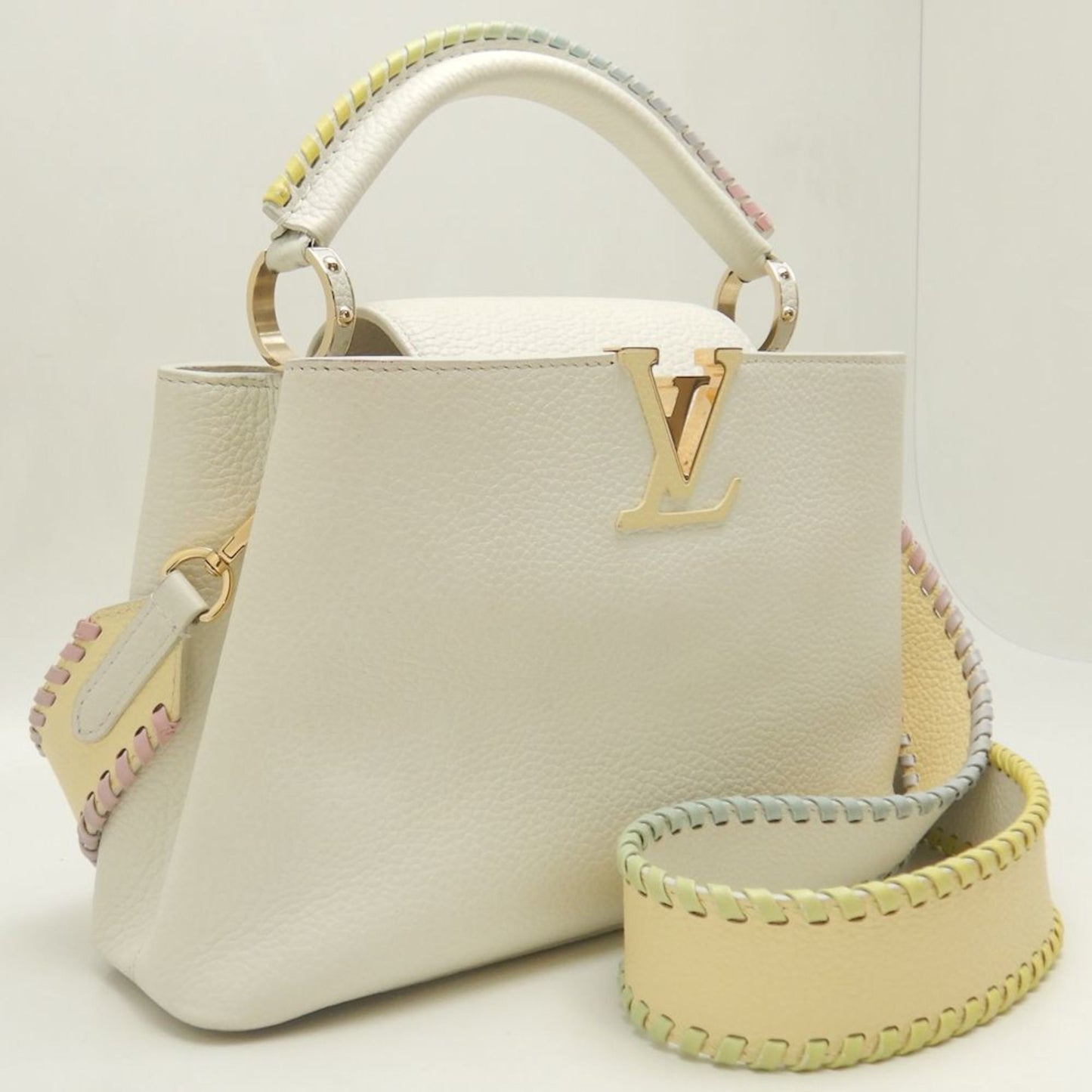 Louis Vuitton Gold Leather Handbag