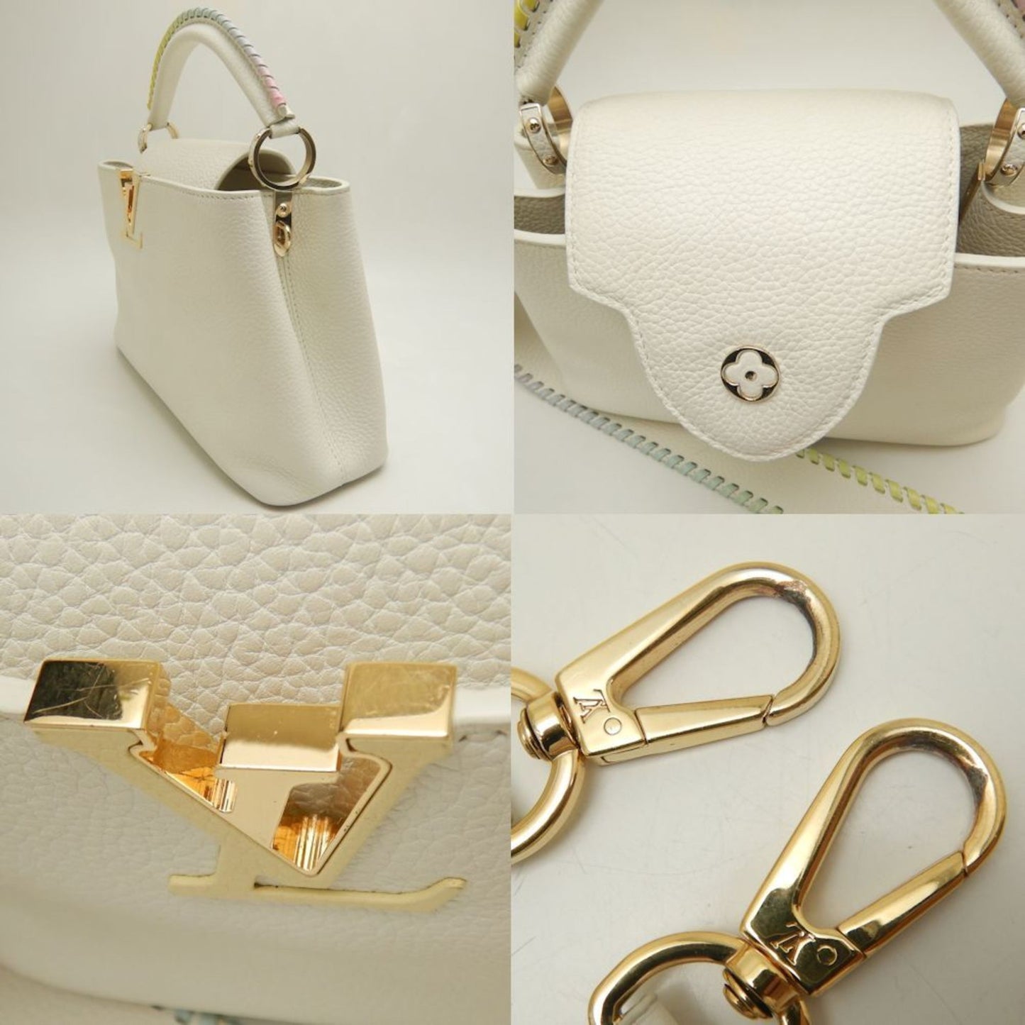 Louis Vuitton Gold Leather Handbag