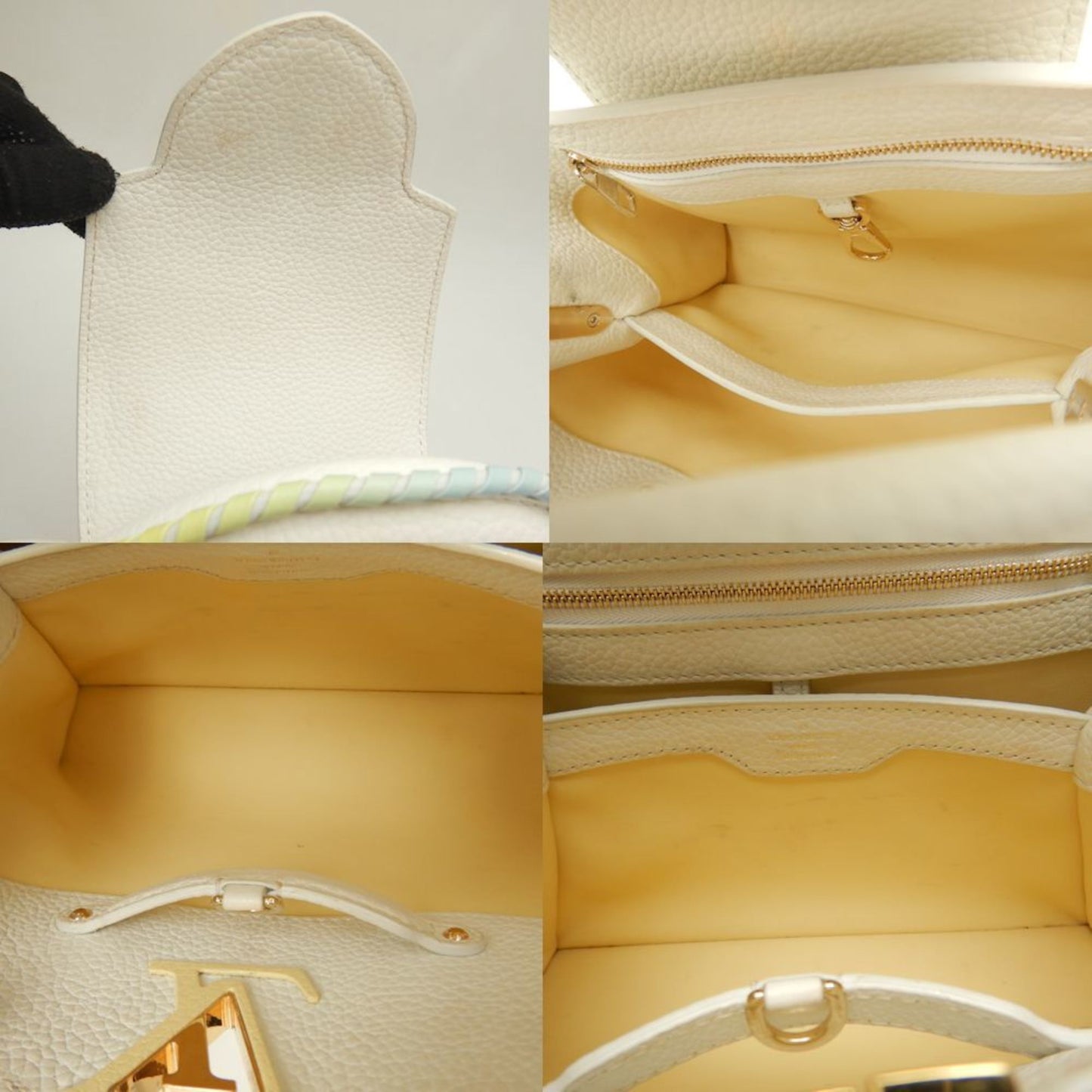 Louis Vuitton Gold Leather Handbag