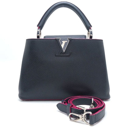Chanel Black Leather Bowling
