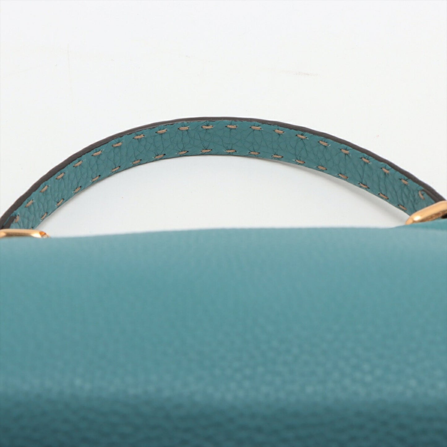 Fendi Blue Leather Peekaboo