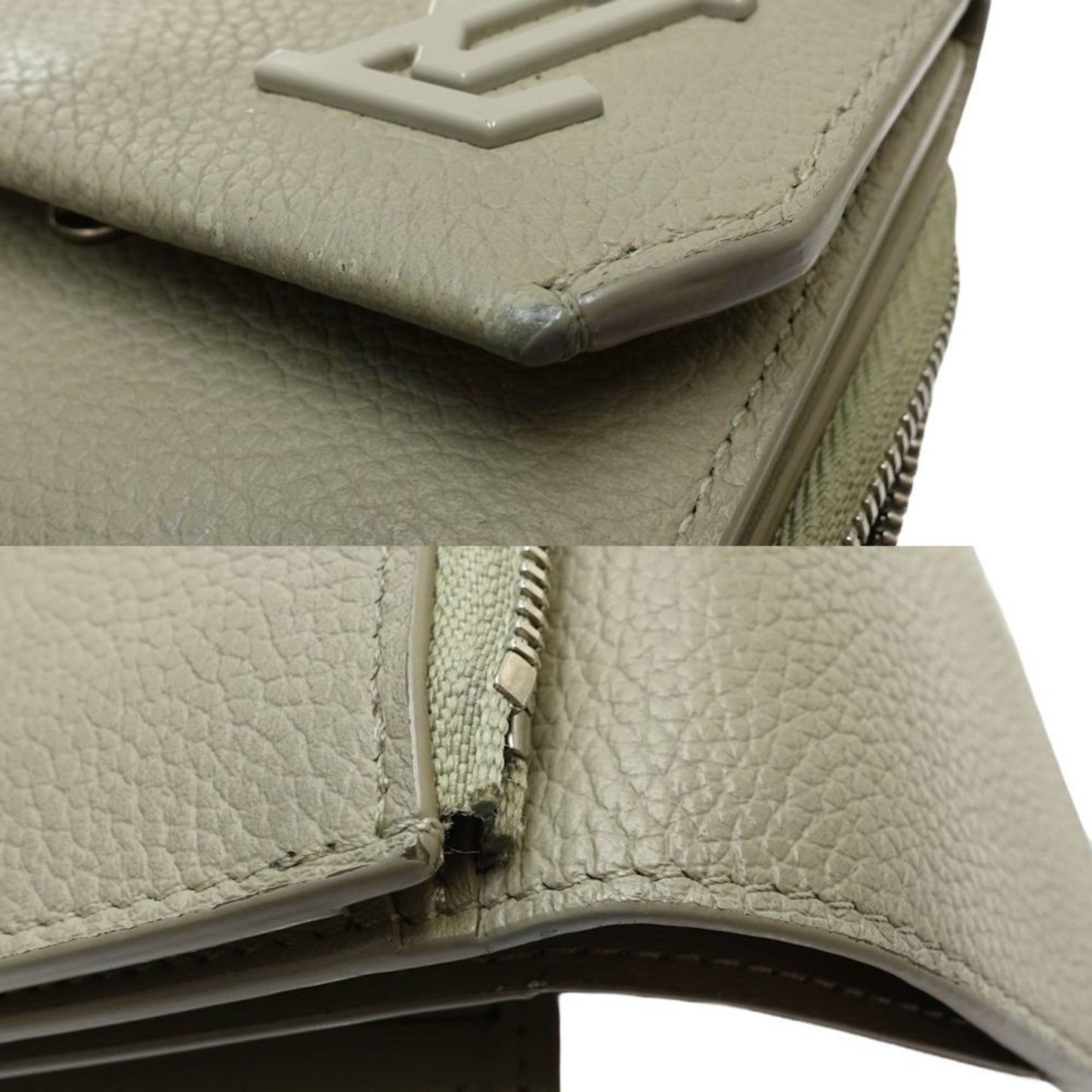 Louis Vuitton Green Leather Pilot Case