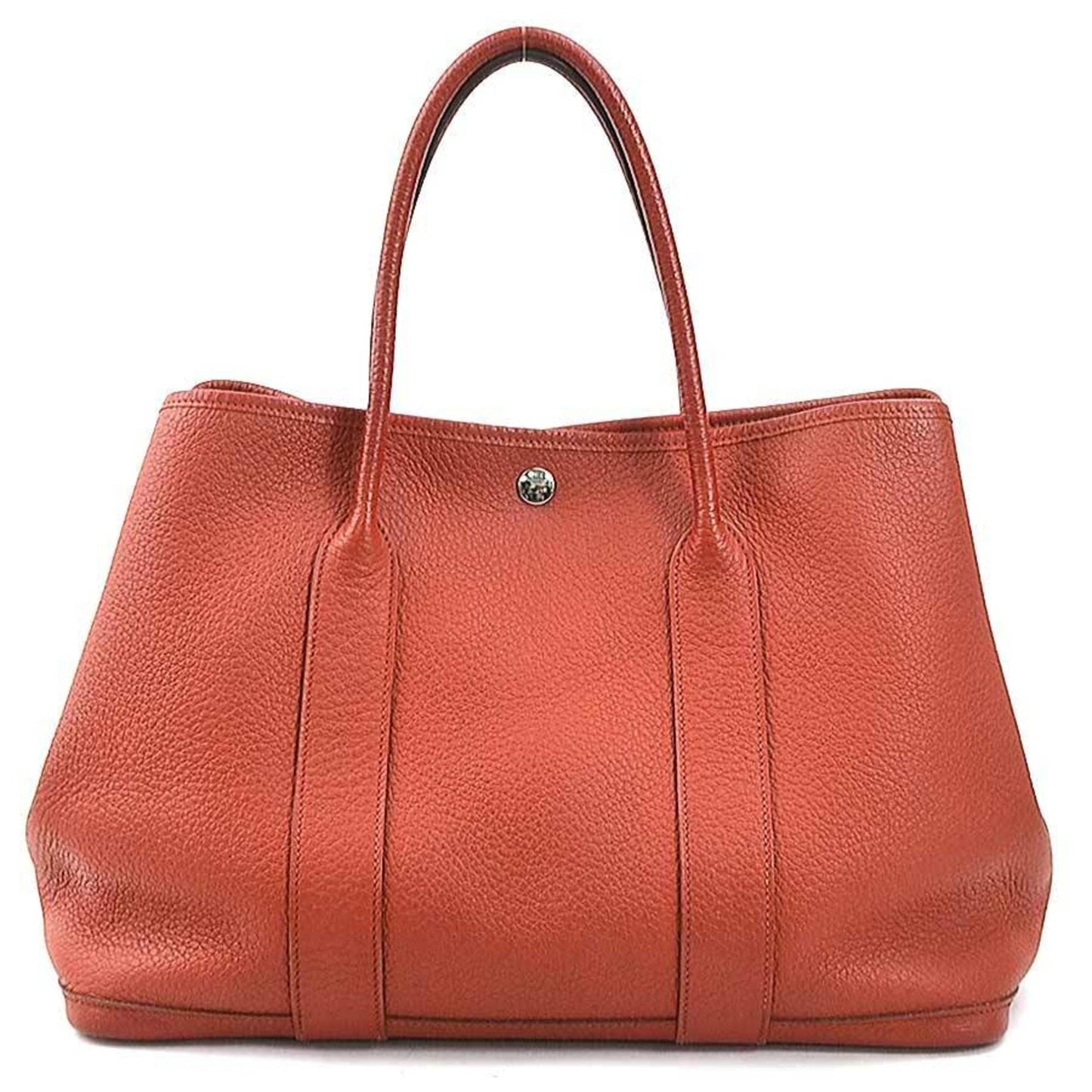 Hermès Red Leather Garden Party