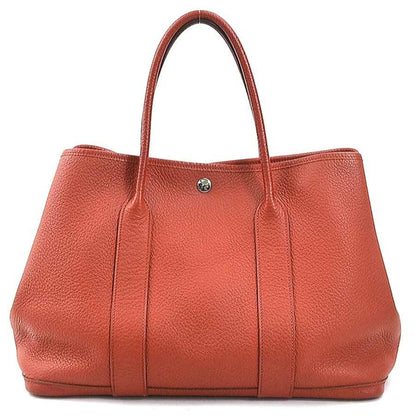 Hermès Red Leather Garden Party