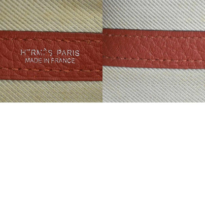 Hermès Red Leather Garden Party