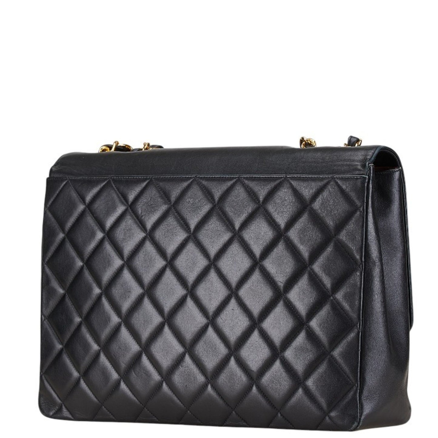 Chanel Black Leather Logo Cc
