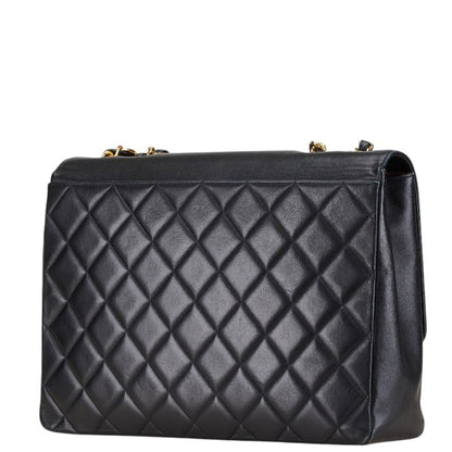 Chanel Black Leather Logo Cc