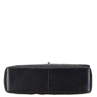 Chanel Black Leather Logo Cc