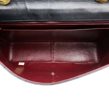 Chanel Black Leather Logo Cc
