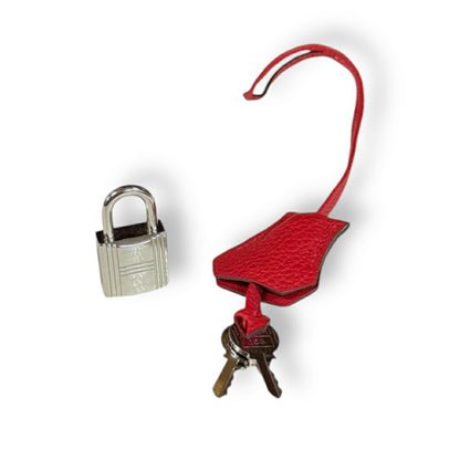 Hermès Red Leather Bolide