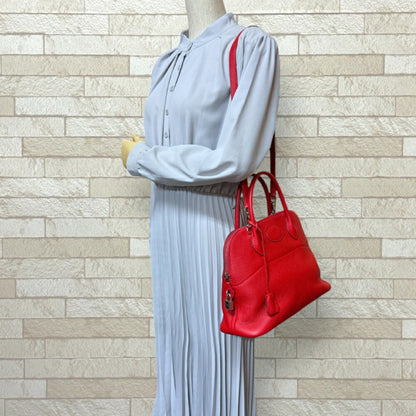 Hermès Red Leather Bolide