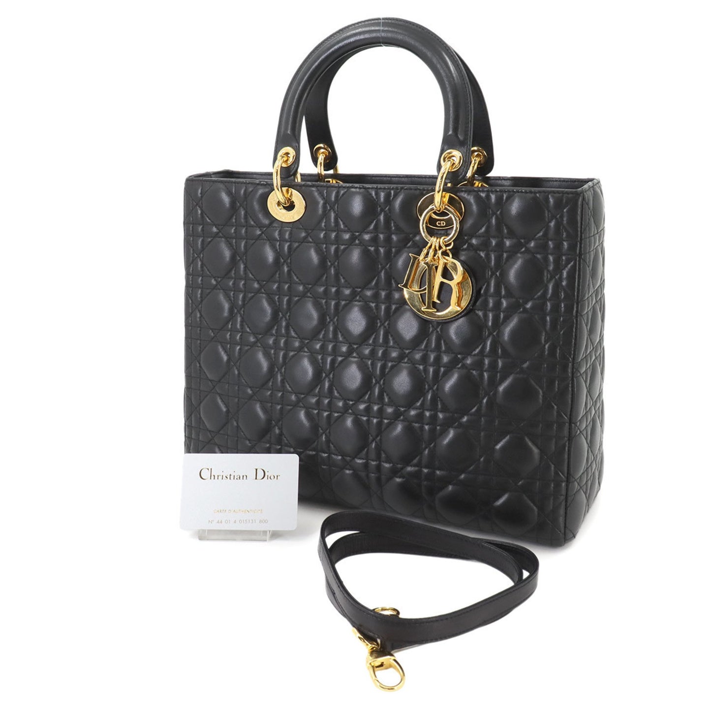 Dior Black Leather Lady Dior