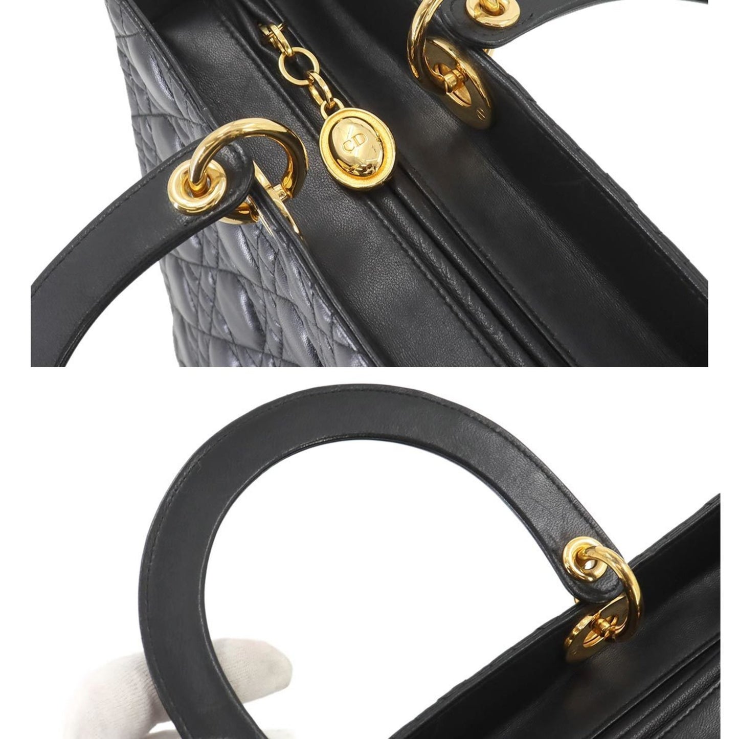 Dior Black Leather Lady Dior