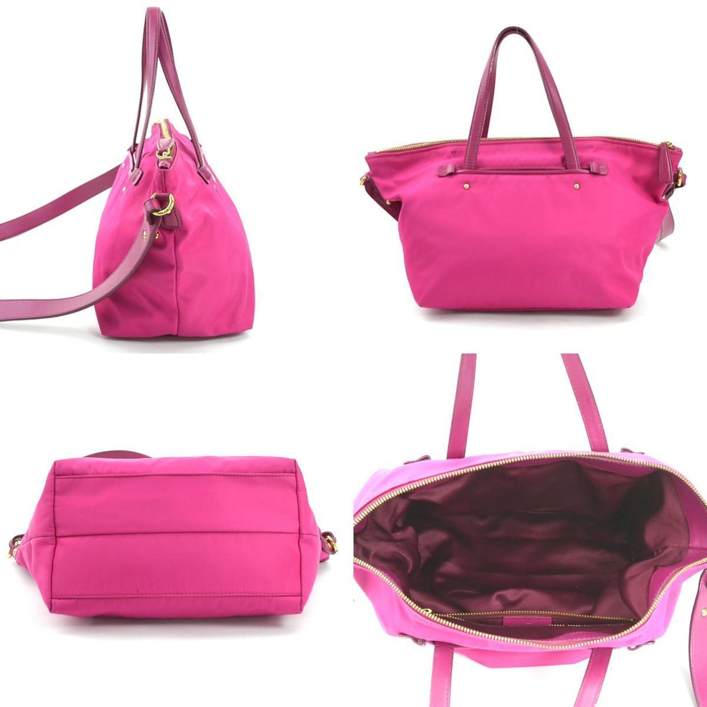 Salvatore Ferragamo Pink Synthetic Gancini