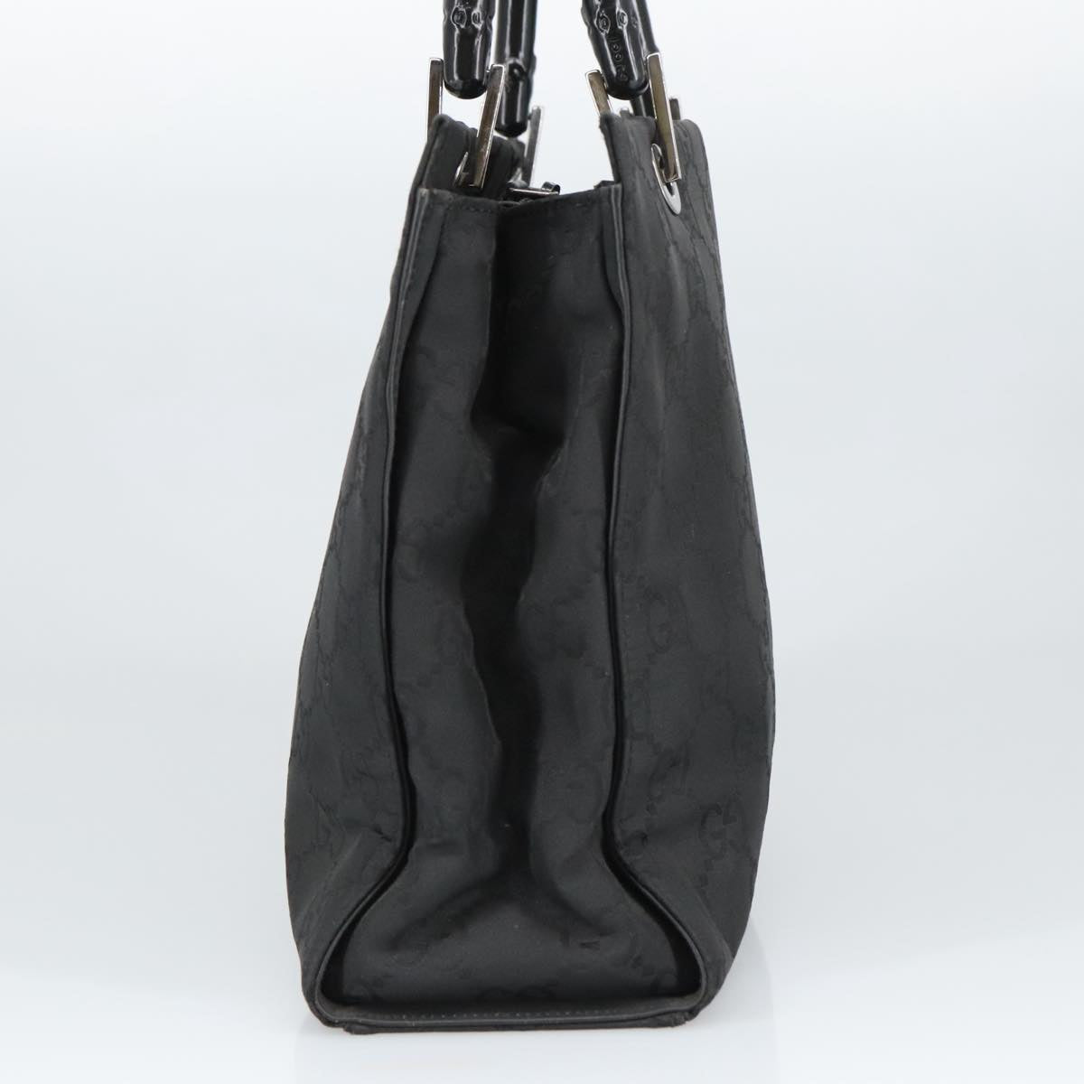 Gucci Black Canvas Bamboo