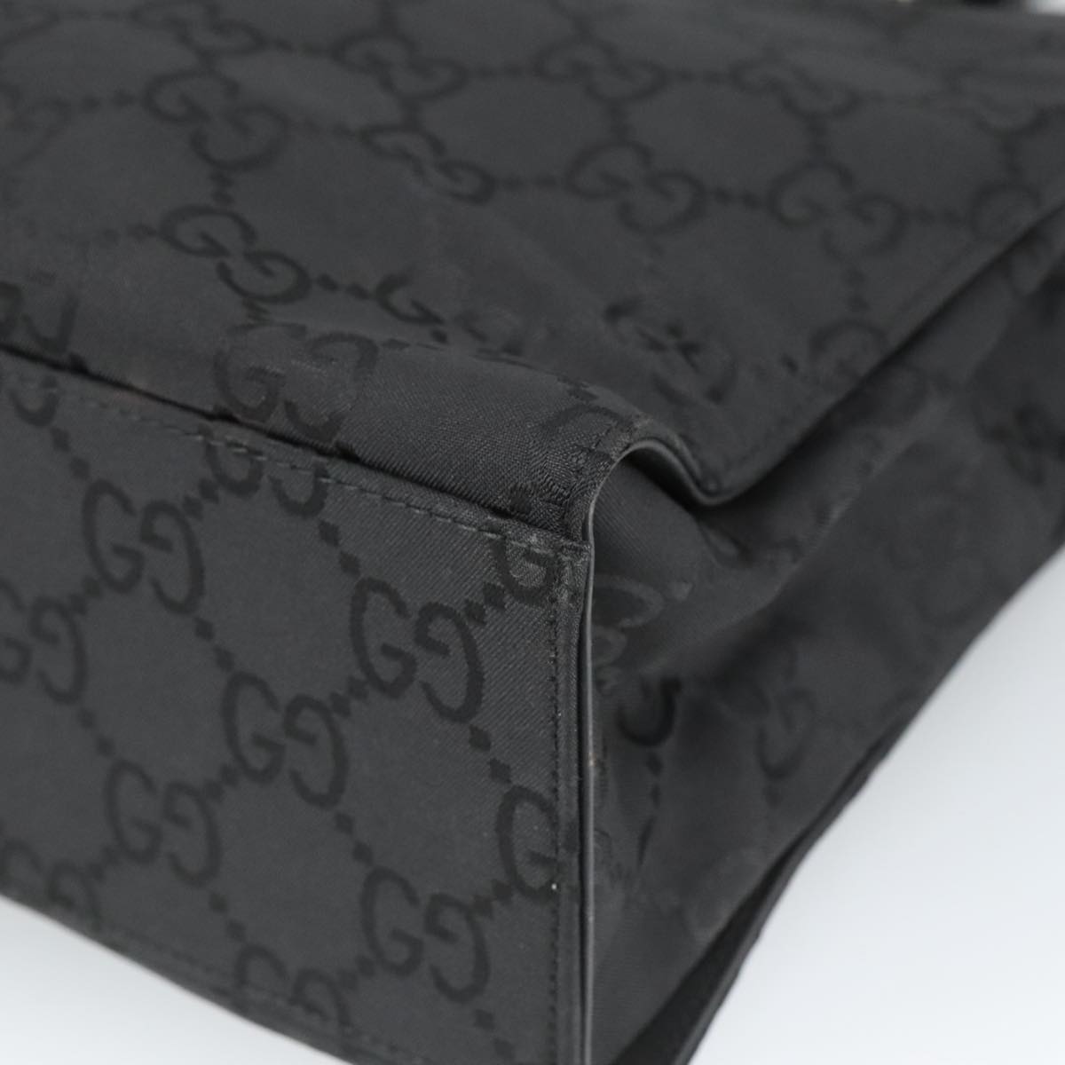 Gucci Black Canvas Bamboo