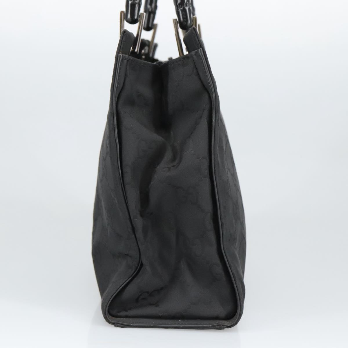 Gucci Black Canvas Bamboo