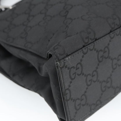 Gucci Black Canvas Bamboo