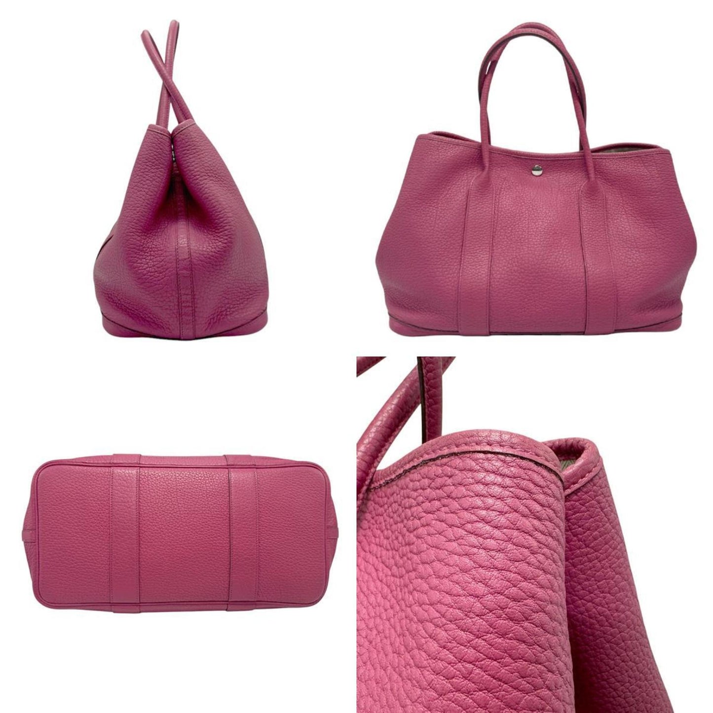 Hermès Pink Leather Garden Party