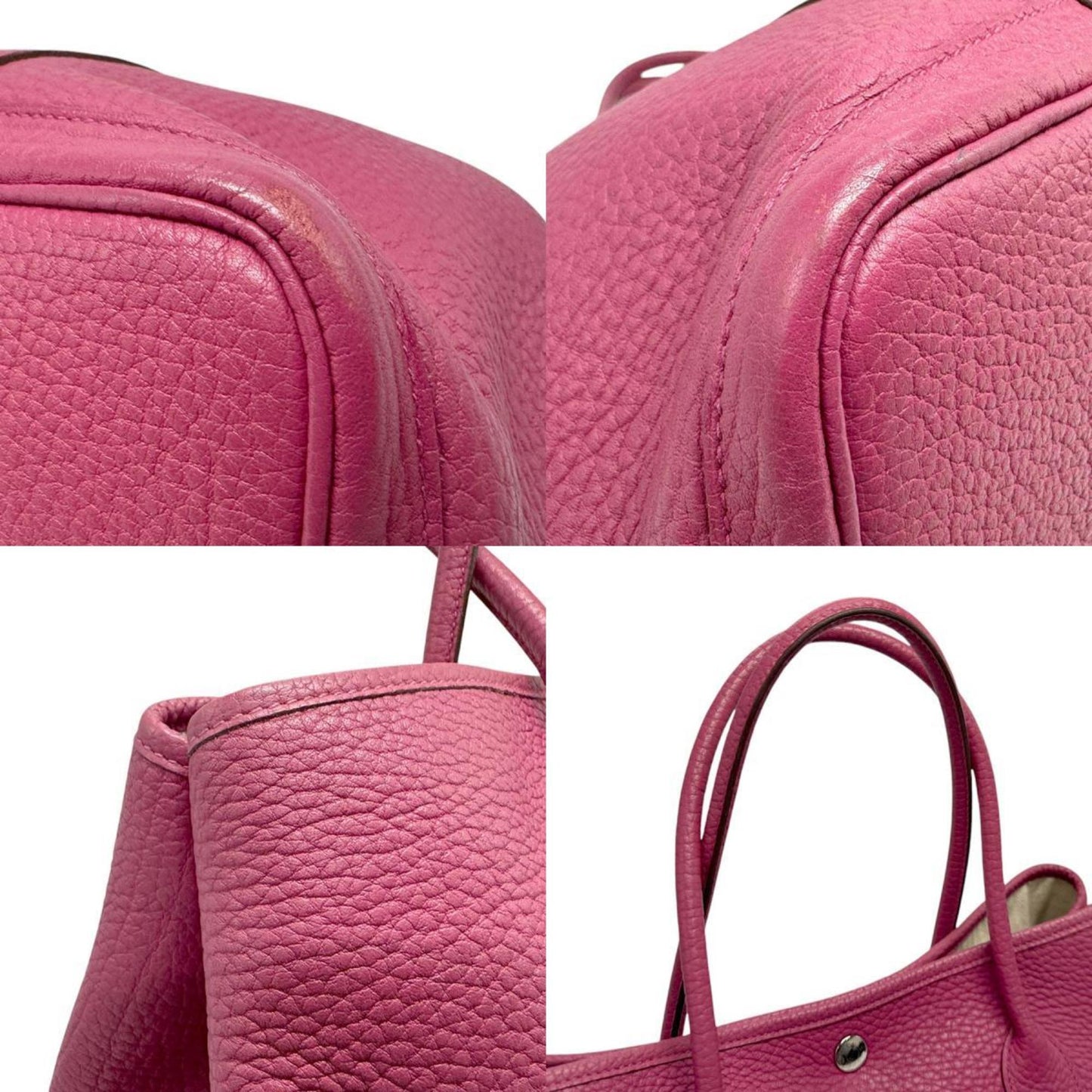Hermès Pink Leather Garden Party