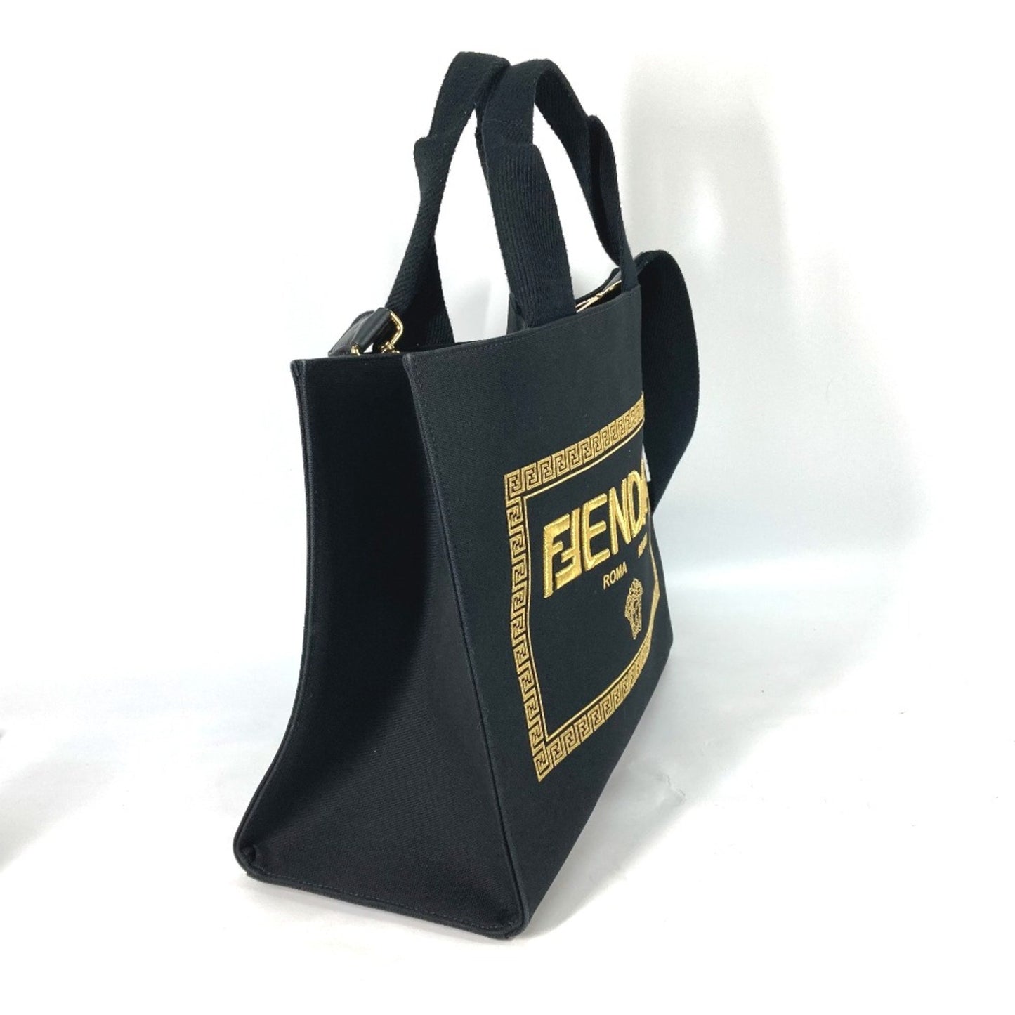 Fendi Black Canvas Tote
