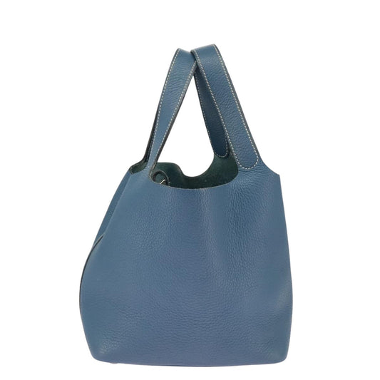 Hermès Blue Leather Handbag