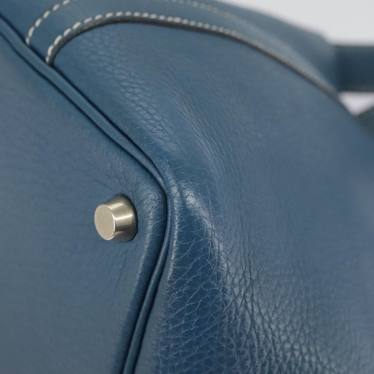 Hermès Blue Leather Handbag