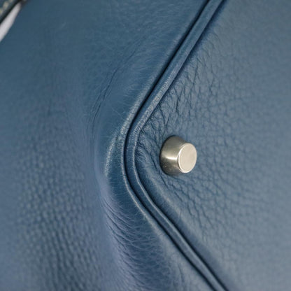Hermès Blue Leather Handbag