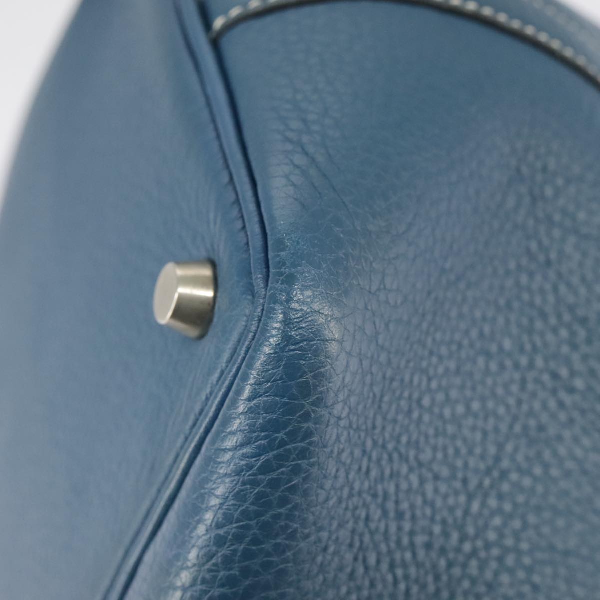 Hermès Blue Leather Handbag