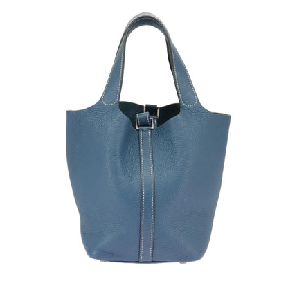 Hermès Blue Leather Handbag