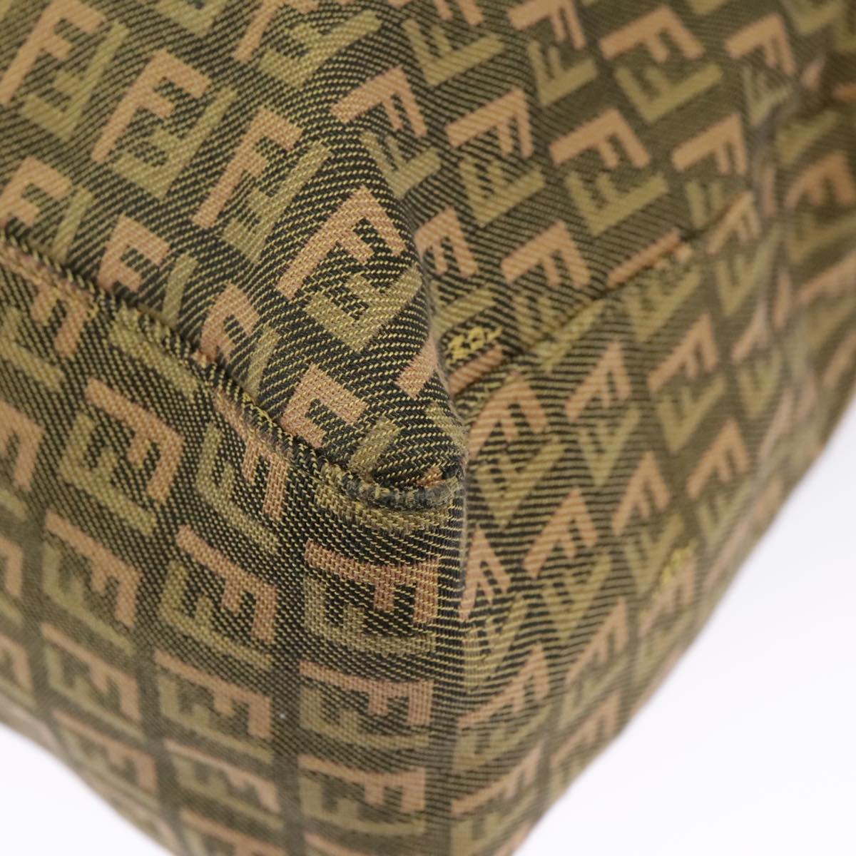 Fendi Brown Canvas Zucchino