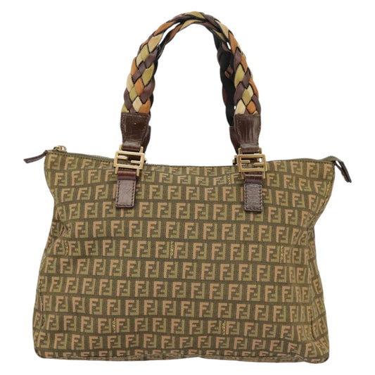 Fendi Brown Canvas Zucchino
