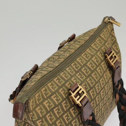 Fendi Brown Canvas Zucchino
