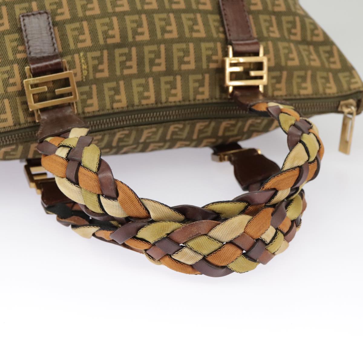 Fendi Brown Canvas Zucchino
