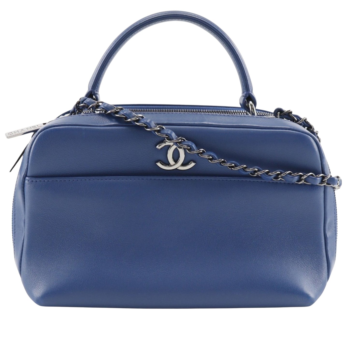 Chanel Blue Leather Handbag
