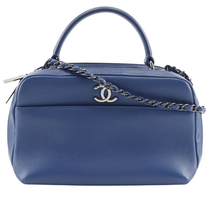 Chanel Blue Leather Handbag
