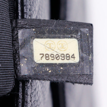 Chanel Black Leather Medaillon