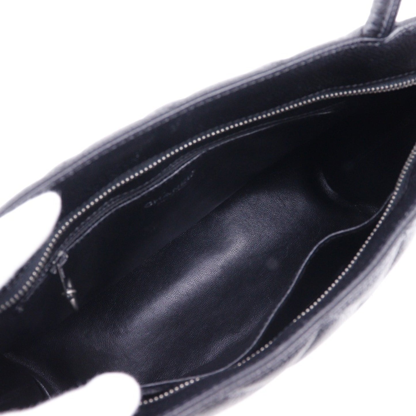 Chanel Black Leather Medaillon