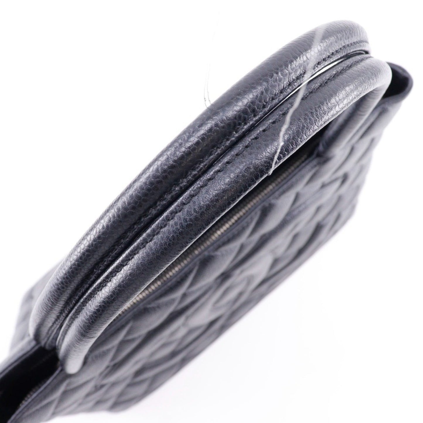 Chanel Black Leather Medaillon