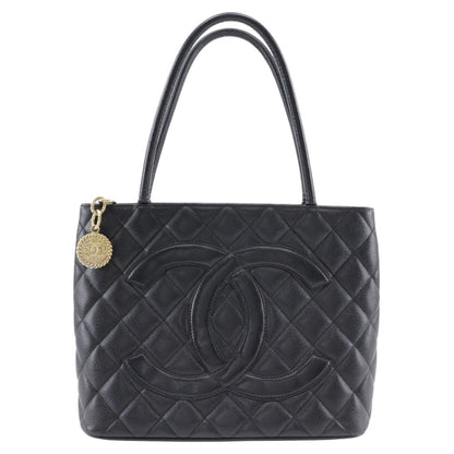 Chanel Black Leather Tote