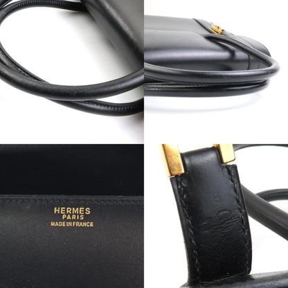 Hermès Black Leather Drag