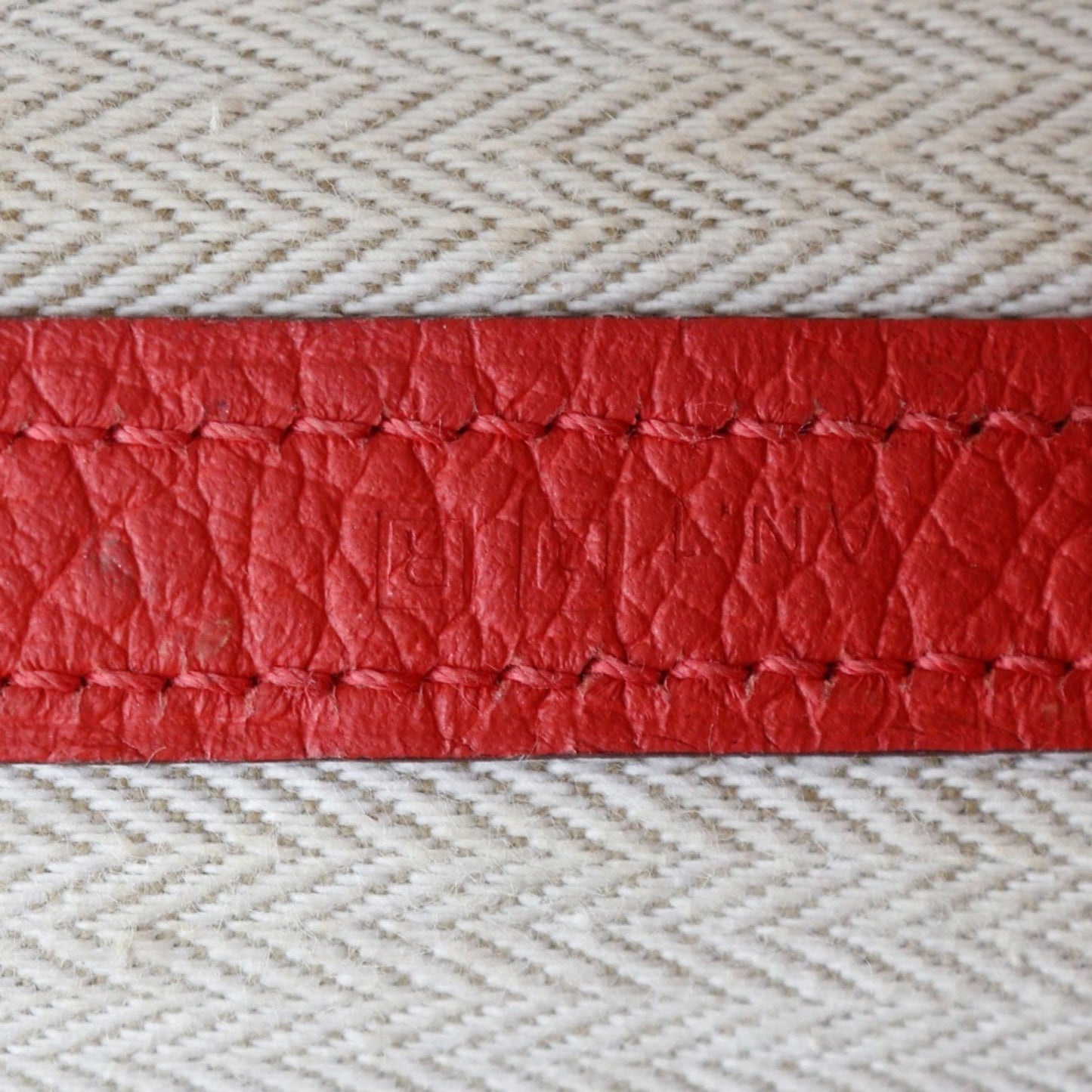Hermès Red Leather Garden Party