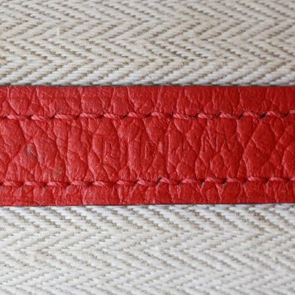 Hermès Red Leather Garden Party